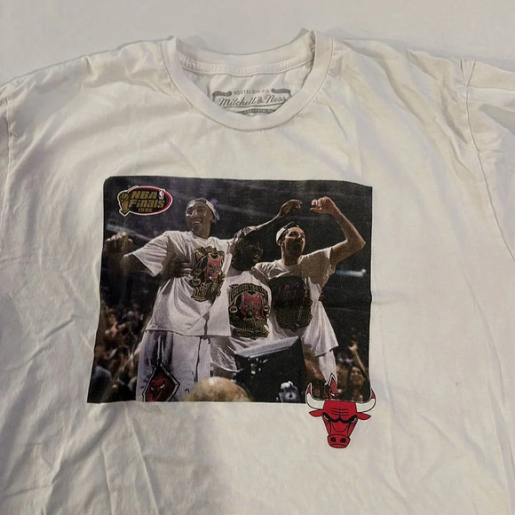 Mitchell & Ness vintage basketball NBA‎ Finals 1996 Chicago Bulls T Tee Shirt XL - Picture 2 of 5